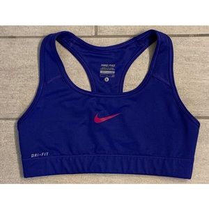 Nike Pro Dri Fit Blue Sports Bra